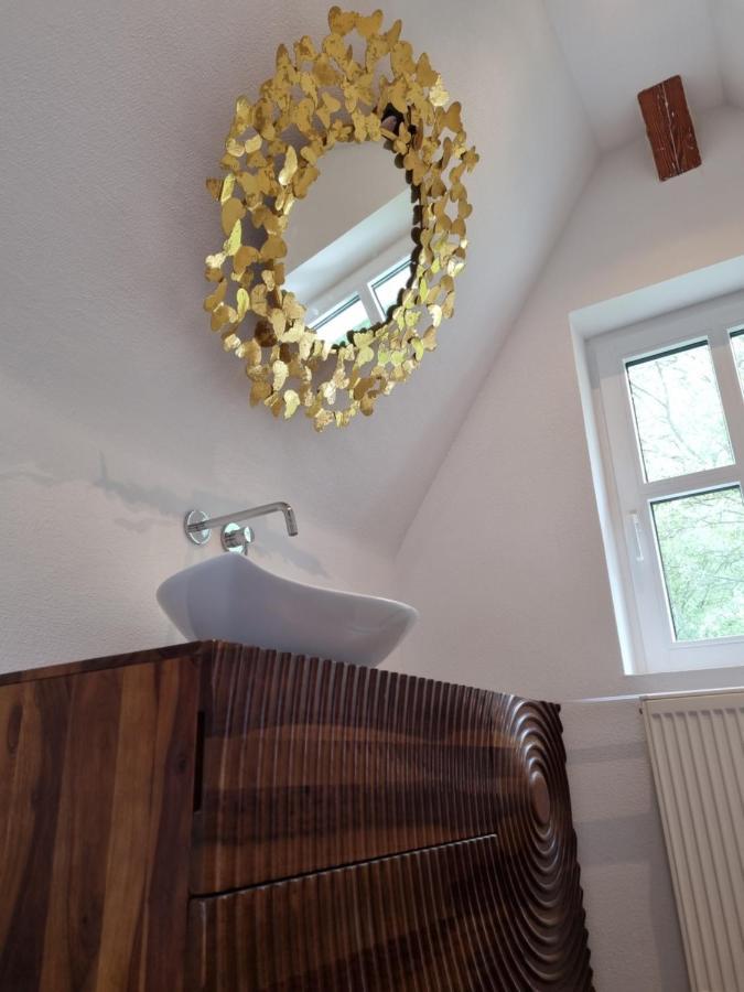 5 Sterne Bahnhoftraum, Appartement "Waldliebe" 133Qm, Grosse Terrasse 70Qm, Qr Code Scannen Fuer Virtuellen Rundgang, Premium Ausstattung Braunfels Exterior foto